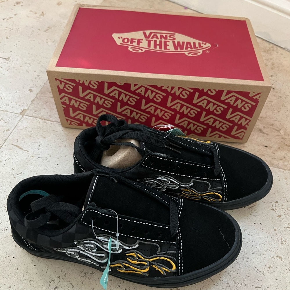 VANS ComfyCush Old Skool Ignition Black/Black Skate Shoes - Picture 9 of 11
